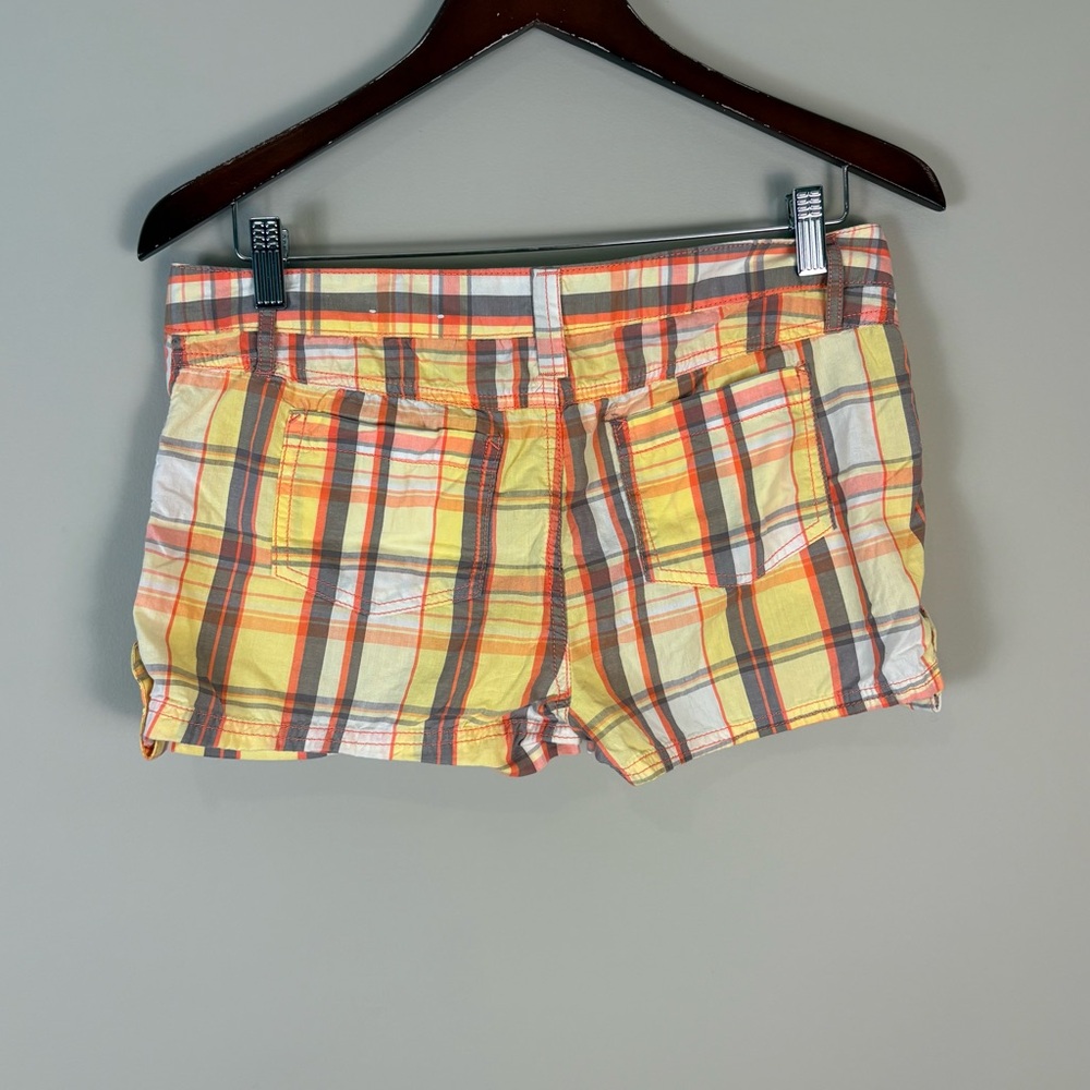 NOT AVAILABLEVintage Y2K Plaid Mini Board Shorts Kidcore So Size 7 Vacation - Picture 4 of 6